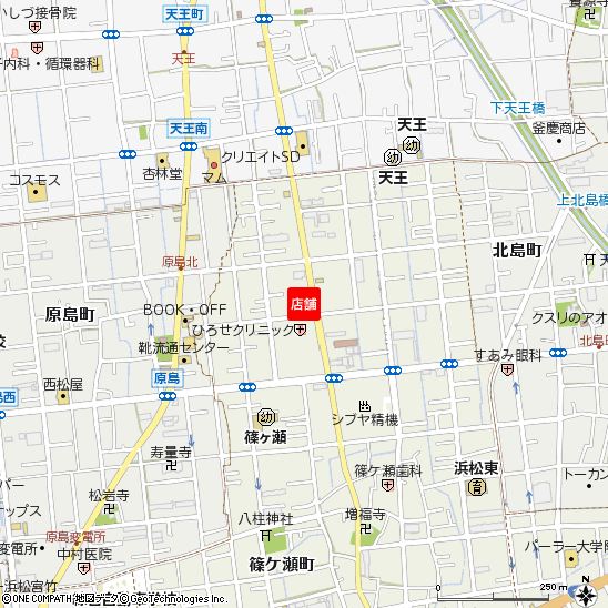 篠ヶ瀬支店付近の地図